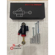 Mini Steering Damper Stabilizer WP Model + Bushing 24 Click Automatic Motorcycle Function Bebek Stab