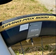 Continental GP5000 creamwall 黃邊 25c/28c rb clincher tyre 開口呔