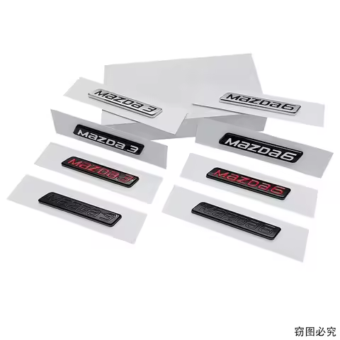 ABS Car Letter Stickers Trunk Emblem Rear Badge Refitting for Mazda 3 6 RX8 RX7 MX3 Axela Atenza MX5