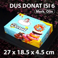 Donut Box 27 x 18.5 x 4.5 cm - Motif Box - Cake - Cake Box - Olin