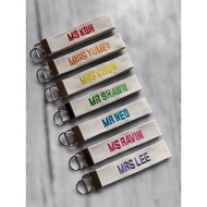 [SG] Personalised Embroidery Keyfob / Bag Tag / Luggage Tag / Teacher’s Day Gift / Children’s Day Gift