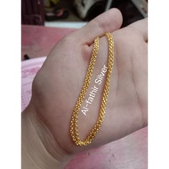 24k gold plated adult medan necklace