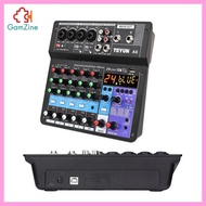 [lzdxwcke2] Professional Mixer Sound 6 Channel Digital USB Computer Compatible Input DJ Controller Sound Mixer Power in