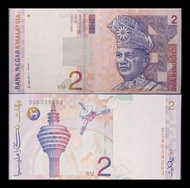 Duit Lama Malaysia Rm2 Siri 9 With Condition : GEF/AU (1 Pcs)