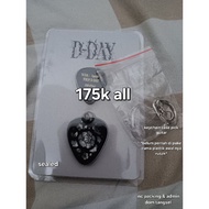 Guitar pick dday the final + keychain/keyring case guitar pick agustd suga yoongi bts