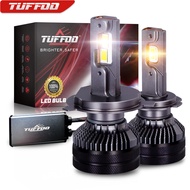 TUFFOO T6C 2Pcs 4300K Yellow White 6000K White 120W 25000LM Canbus No Error LED Headlight Bulb For C