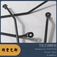 ชั้นวางข้างรถจักรยานยนต์ Triumph Street Twin Speed Double/Triumph T100/T120 BoomBoost ชั้นวางข้างด้า