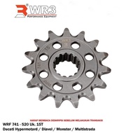 WR3 520 x 15T Front Gear Ducati Diavel Hypermotard Multisttrada Monster
