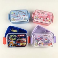 香港Sanrio三麗鷗Kuromi玉桂狗Tomica大耳狗Pokemon寵物小精靈Tomica雙扣塑膠食物盒 7426