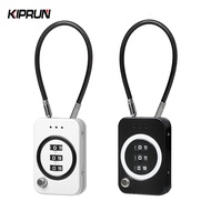 KIPRUN Combination Padlock for Suitcase, Travel Cable Locks, Zinc alloy 3 Digit Password Lock,  Back