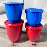 VISIONWARE 95L/135L Water Pail With Cover/Mandi Tempayan Besar/Kolam Air/Tangki