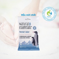 Khăn giấy lau mát (32 miếng) giúp hạ sốt cho bé từ 3 tháng tuổi Fever-eez Cool Care for Kids USA