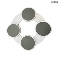 XIMEN โต๊ะทานอาหารแบบหมุนได้ จานช่วยหมุนได้สะดวกสำหรับร้านอาหารครัว