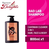Bad Lab Caveman Cleaner 3-in-1 Hair Face Body Shampoo 800ml(1751)