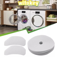 WITAKEY Tumble Dryer Exhaust Filters, Replacement Cotton Air Intake Filters, Durable Accessories White Round Exhaust Filters Dryer Parts