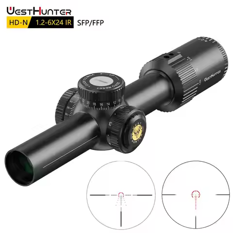 WestHunter HD-N 1.2-6x24 IR SFP / FFP LPVO Riflescope Second Focal Plane / First Focal Plane Tactica