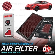 OTP Performance Drop in Air Filter Toyota GR86 ZN8 2.4L L4 Gas Engine 33-3080 Penapis Udara Enjin Ke