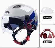 FOR Motorcycle Helmet,Electric Motor Car Scooter Bike Open Face Half Helmet,Anti-UV Safety Hard Hat Bicycle Cap With Goggles