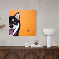 LIGHTO 掛畫｜動物插畫｜JayWu｜黑柴犬