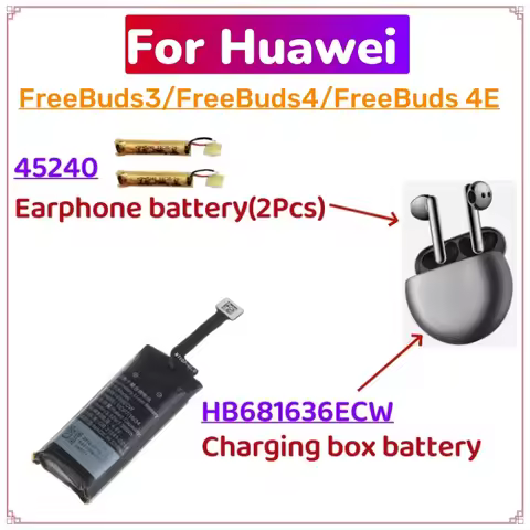 HB681636ECW 410mAh New Replacement Battery For Huawei FreeBuds 3 Freebuds 4 4E Wireless Bluetooth TW