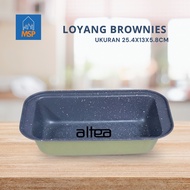 ALTEA Brownie Pan Long Bread Mold/ Brownie Mold/ Premium Loaf Pan Tray Cake Mold Nati Sticky High Ca