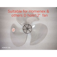 12" D hole fan blade