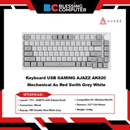 AJAZZ AK820 USB GAMING Keyboard Mechanical As Red Swith Grey White