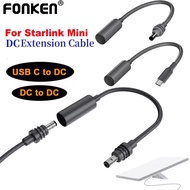 Fonken Starlink Mini Type C To DC Adapter Cable DC to DC Extension Cable DC Extension Power Cord