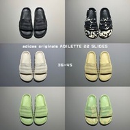 Adidas Originals Adilette 22 SLIDES 3D打印波浪 休閒拖鞋 潮拖 男女裝36-45 (1)