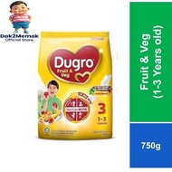 [EXP 05/2027] Dumex Dugro Step 3 Fruit & Veg 750g (1-3 Tahun) - Zat Besi Aktif & 13 Buah/Sayur