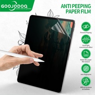 Goojodoq for iPad Screen Protector Film, Anti-Eping for iPad Gen10 10.9 Gen9/8/7 10.2 Pro 11 12.9