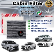 Cabin Filter Aircond filter PERODUA ATIVA / ALZA / TOYOTA VIOS / VELOZ 87139‐30040 / 87139‐ON010 Blo