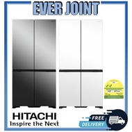 Hitachi R-WB640V0MSX French Door Fridge + Free Hitachi Rice Cooker+ Free Disposal