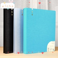 WINTE Display Book, 4 Hole D-Shaped Binder A4 File Folders,  PP Waterproof Ring Binder Folder Office