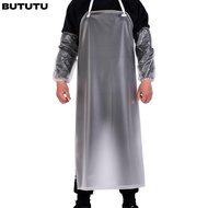 BUTUTU Cafeteria Apron, Translucent Oil Resistant Kitchen Apron,  Thickened 80x110cm Lightweight PVC
