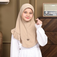 Tudung Budak Bea Kiddos Scallop By Bea Hijab (Size S - M)