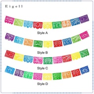 Eigell Mexican Party Banner Fiesta Hanging Banner Bunting Mexican Themed Birthday Banner for Dia DE 