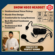 SHOW Headset HS03+PW100A Microphone With Phantom Power Show HS03 Headset