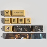 Valorant game chamber keycaps OEM Profile 10keys PBT dye sub keycaps