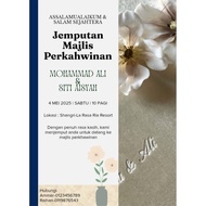 Template Kad Jemputan Kahwin Editable di Canva | Digital Download