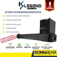 SonicGear BT5500 SOUNDBAR WITH WIRELESS SUBWOOFER / 1 year warranty 1 to 1 exchange