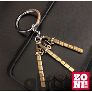GANTUNGAN ZONIME Keychain Attack On Titan Mini 3 Gear Pendant AOT Levy Keychain