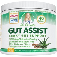 Gut Assist - Leaky Gut Repair Supplement Powder - Glutamine, Arabinogalactan, Licorice Root - Supports IBS, Heartburn, B