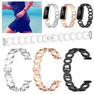 **包郵** [銀色][適用fitbit luxe] 金屬錶帶 智慧手環錶帶 [平行進口] PC6296