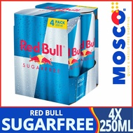 Red Bull Sugar Free Energy Drink 4x250 ml