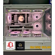 GAMING PC SET O WHITE MID GAMING AMD PC GAMING ANSURAN MUDAH LULUS