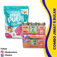 Baby Food Izzly Makanan Bayi Trial Set untuk 6 Bulan Bubur Instant Serbuk Sayur Buah Bayam Ubi Bit