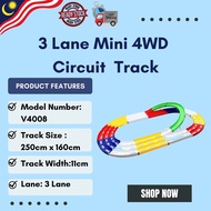 Mini 4WD Circuit Tamiya Track 3 Lane Brand Daxing V4008