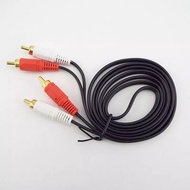 Cable 2 RCA To 2 RCA Gold Plated 1.5 Meter / 1.5 M Cable Jack 2Rca Cable RCA 2-2 Audio Cable Cable R