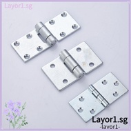 LAYOR1 Door Hinge, No Slotted Heavy Duty Steel Flat Open, Practical Interior Soft Close Connector Close Hinges Furniture Hardware Fittings